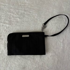 Baggallini Wallet Wristlet Black Nylon RFID Protection